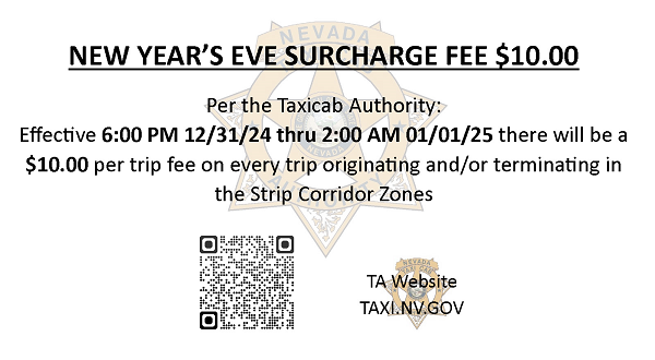 2024 NYE Surcharge Rate Card